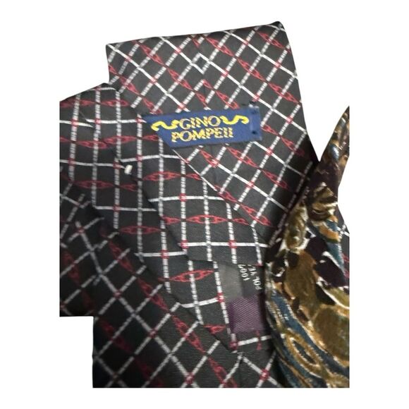 Vintage neck tie lot Principe Cellini Bert Pulitzer, silk made in USA and Italy - Picture 16 of 16